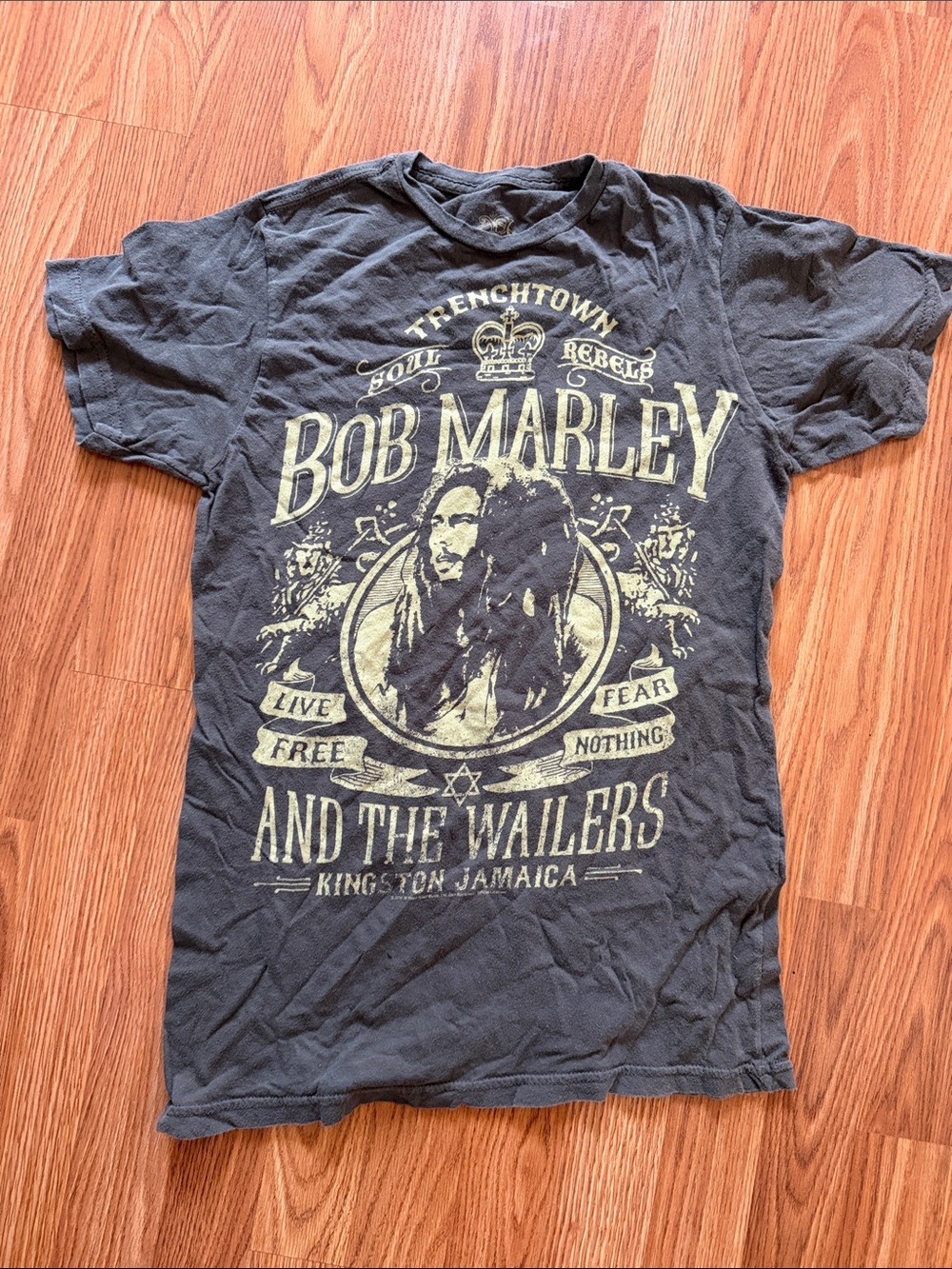 Bob Marley Graphic T‑Shirt for Men - Black with Cream Print